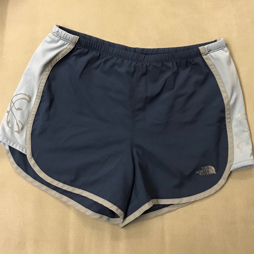 North Face blue shorts
